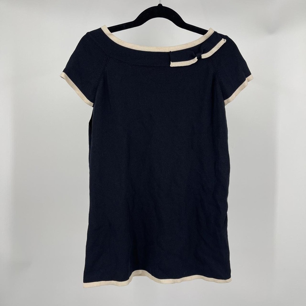 Vintage Y2K Women's Parisian Minimalist Top S Capsule Office Feminine Euro Black